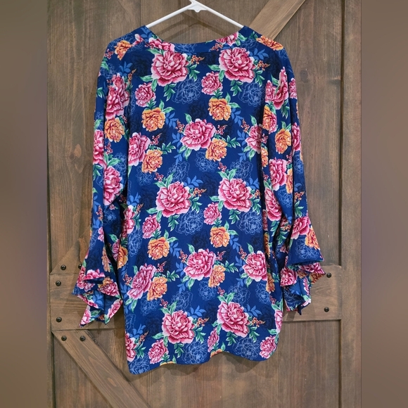 The Pinoneer Woman Ruffle Bell Sleeve Blouse Size XXXL - Picture 5 of 6